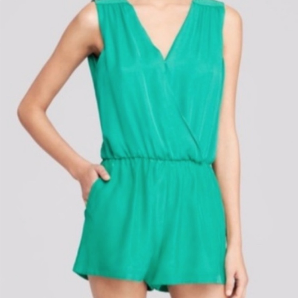 Emerald green Parker romper